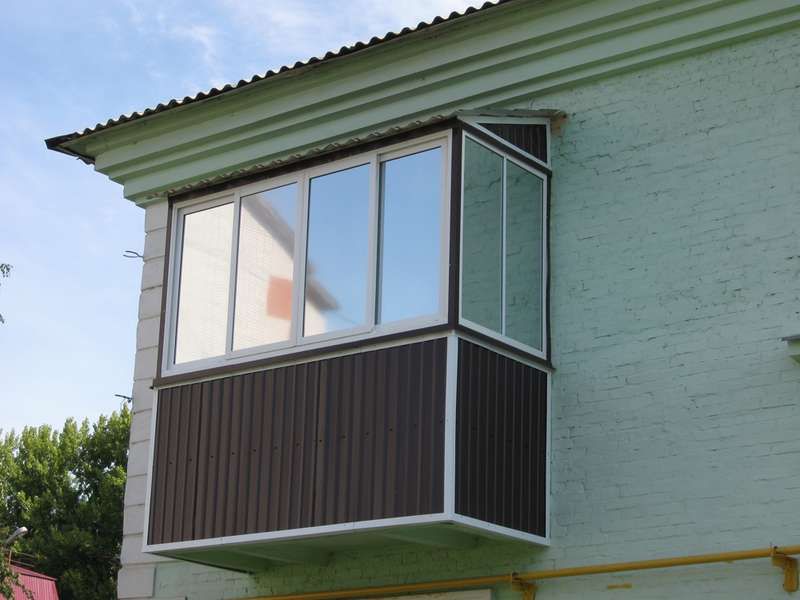 Балкон с пленок серебряное зеркало 5%
